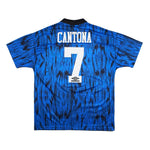 Buy 1992/93 Manchester United Cantona 7 Away Shirt (L) Umbro ~ Free worldwide shipping ~ Authentic Vintage Football Shirts from Cult Kits