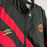 Shop 1992/93 MANCHESTER UNITED TRACK JACKET (XL) UMBRO, classic football shirts, vintage football shirts & retro soccer jerseys at Cult Kits