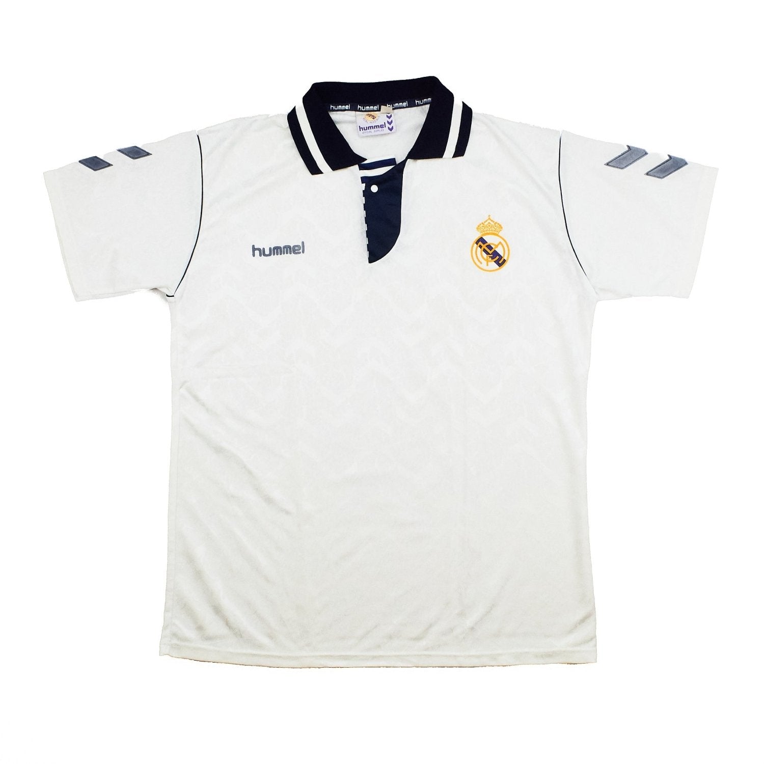 Buy 1992/93 Real Madrid Home Shirt (XL) Hummel ~ Free worldwide shipping ~ Authentic Vintage Football Shirts from Cult Kits