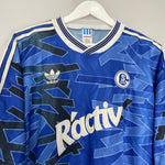 Shop 1992/93 SCHALKE HOME SHIRT (XL) ADIDAS, classic football shirts, vintage football shirts & retro soccer jerseys at Cult Kits