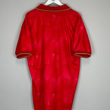 1992/94 BELGIUM HOME SHIRT (XL) DIADORA - Cult Kits - XL - Buy Vintage Football Shirts, Authentic Retro Football Shirts For Sale, Classic Football Shirts & Soccer Jersey