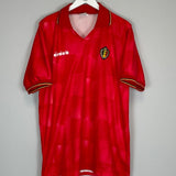 1992/94 BELGIUM HOME SHIRT (XL) DIADORA - Cult Kits - XL - Buy Vintage Football Shirts, Authentic Retro Football Shirts For Sale, Classic Football Shirts & Soccer Jersey