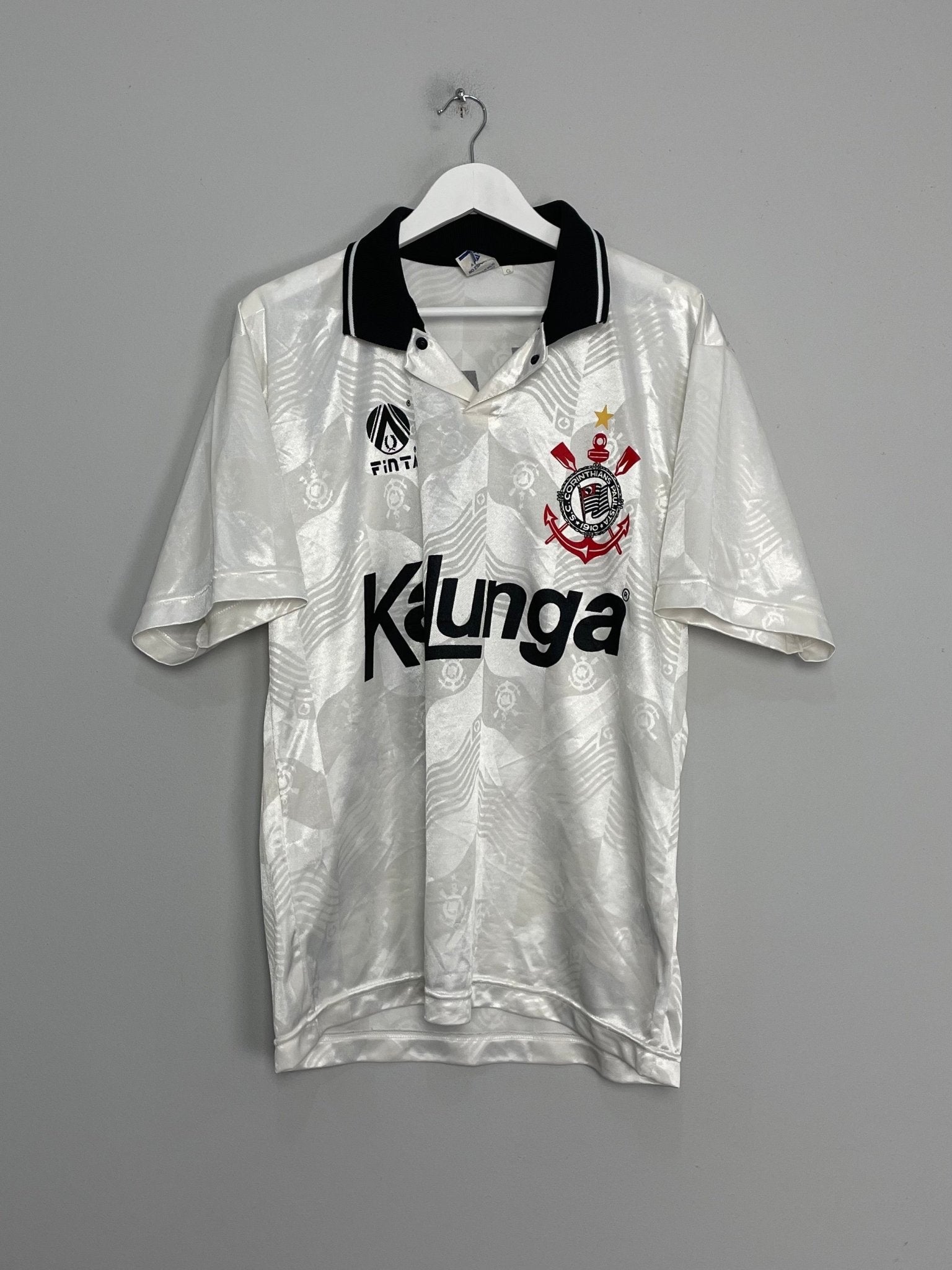 Shop 1992/94 CORINTHIANS #9 HOME SHIRT (L) FINTA, classic football shirts, vintage football shirts & retro soccer jerseys at Cult Kits
