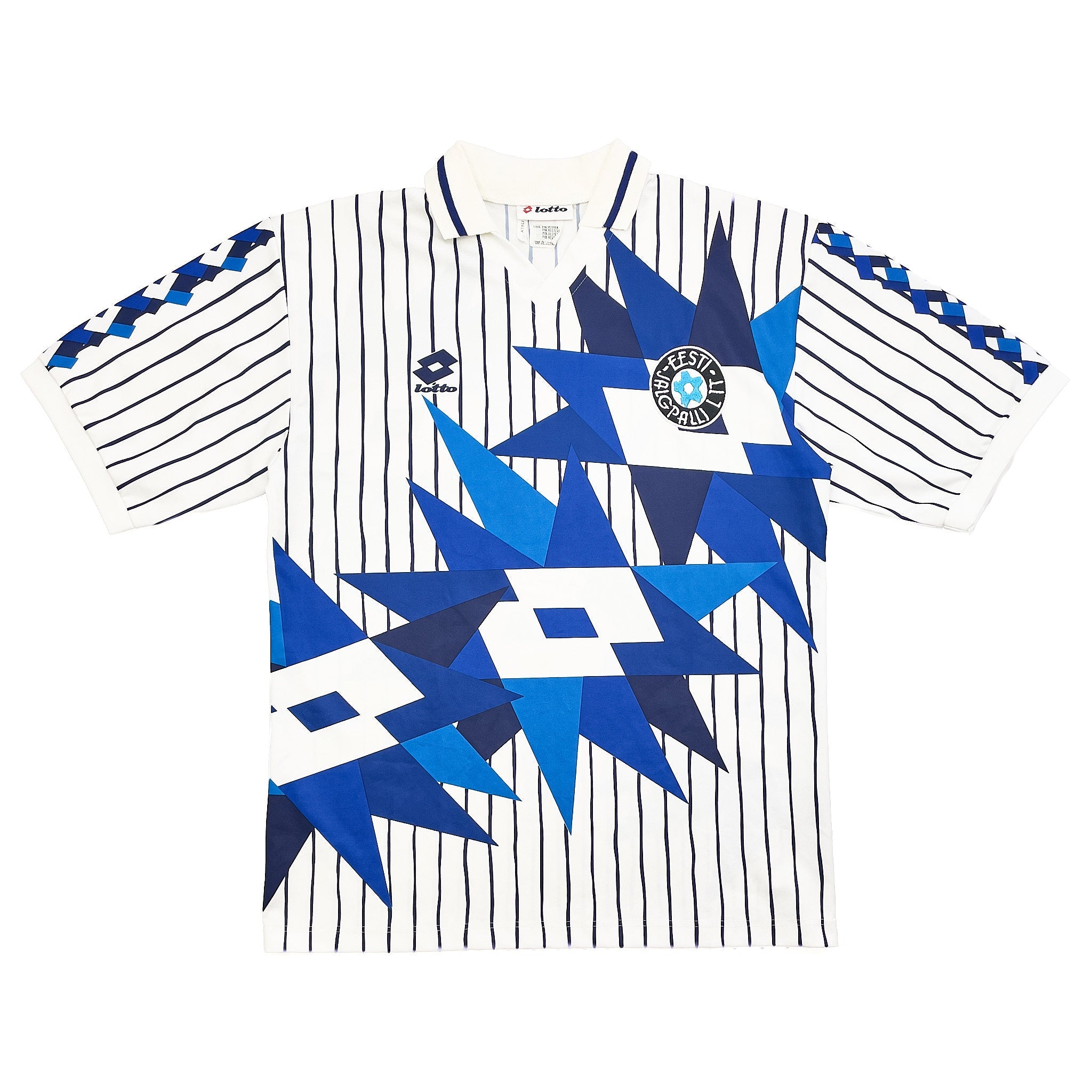 Buy 1992/94 Estonia Away Shirt (L) Lotto ~ Free worldwide shipping ~ Authentic Vintage Football Shirts from Cult Kits