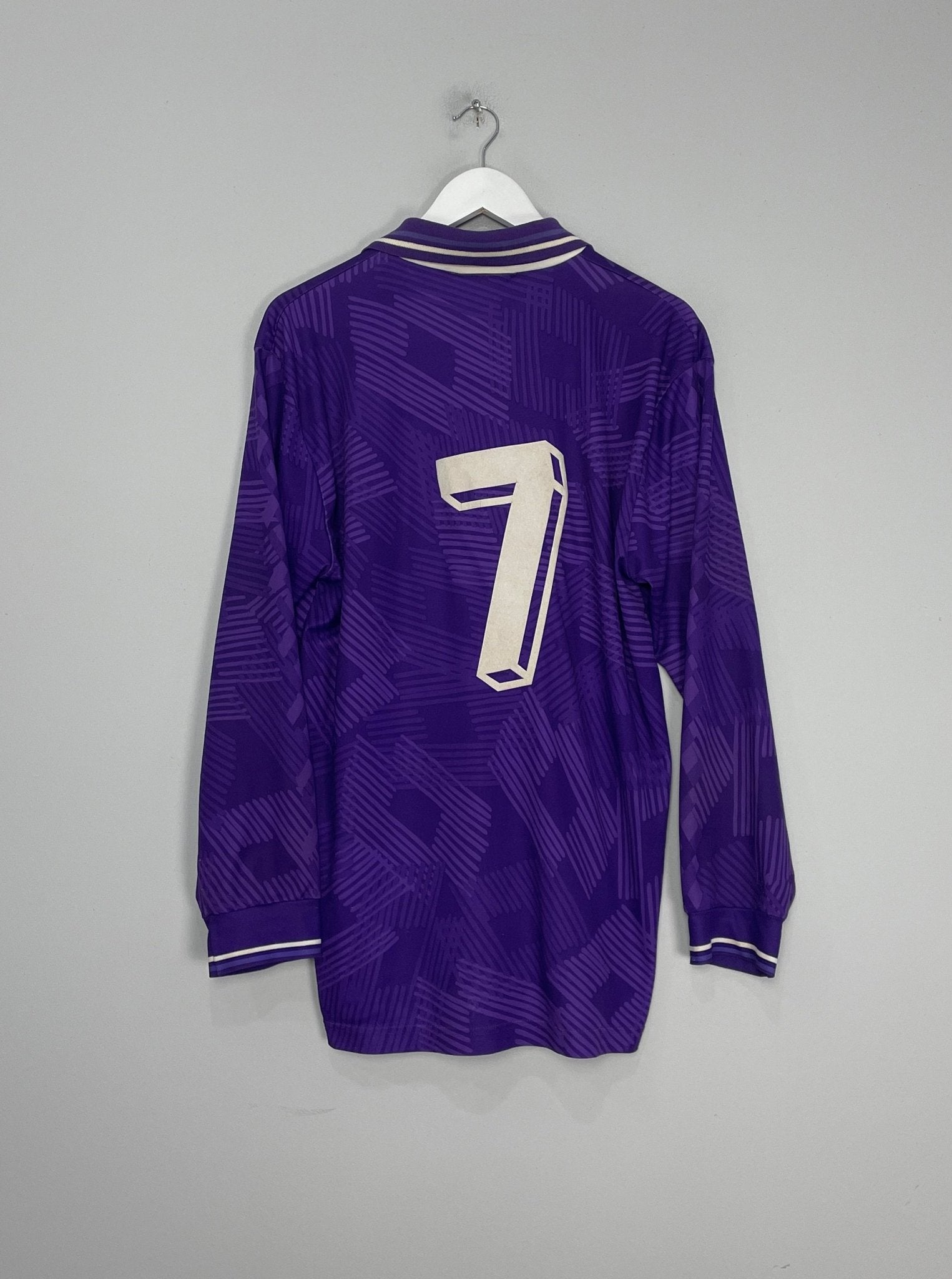 Shop 1992/94 FIORENTINA #7 L/S HOME SHIRT (L) LOTTO, classic football shirts, vintage football shirts & retro soccer jerseys at Cult Kits