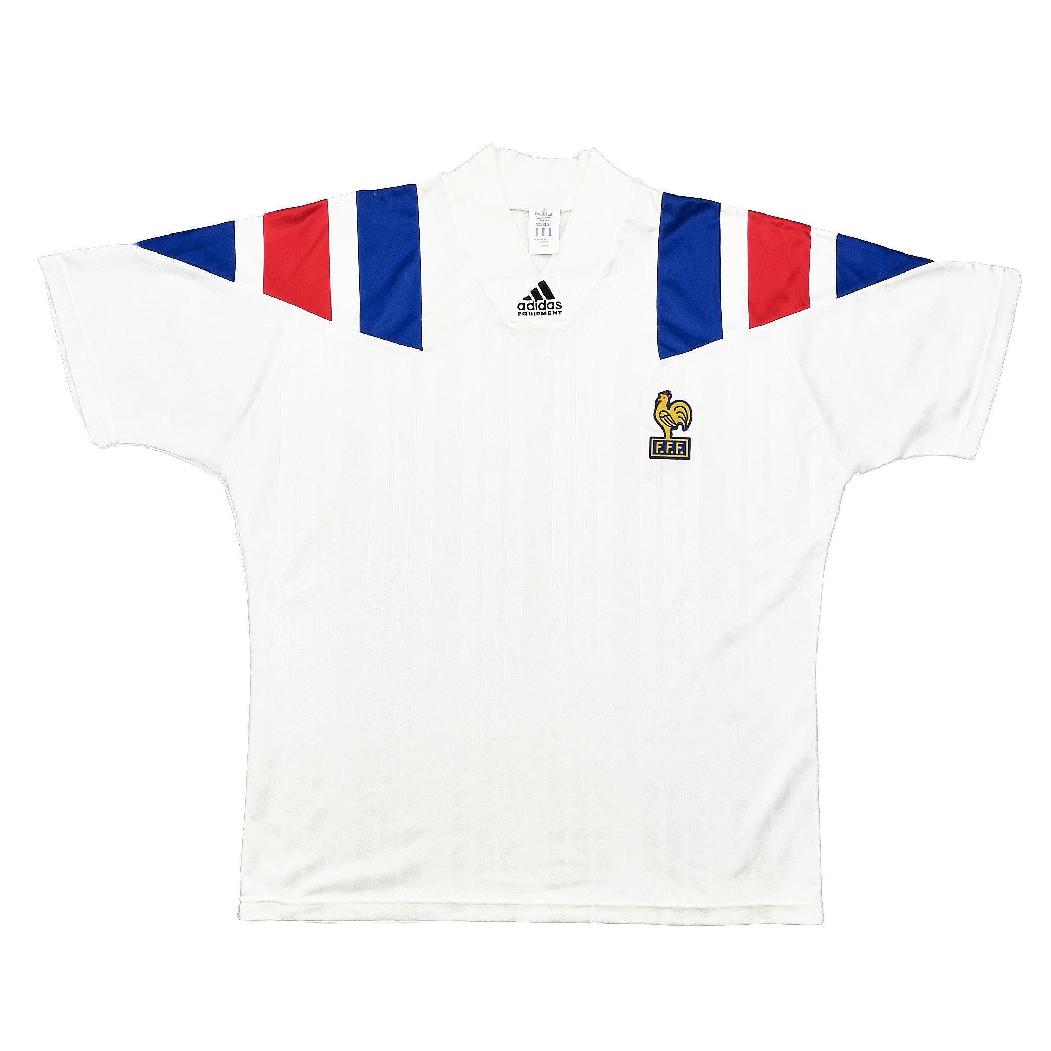 Buy 1992/94 France Away Shirt (XL) Adidas ~ Free worldwide shipping ~ Authentic Vintage Football Shirts from Cult Kits