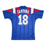 Buy 1992/94 FRANCE CANTONA 18 HOME SHIRT (L) ADIDAS ~ Free worldwide shipping available ~ Authentic Vintage Football Shirts from Cult Kits