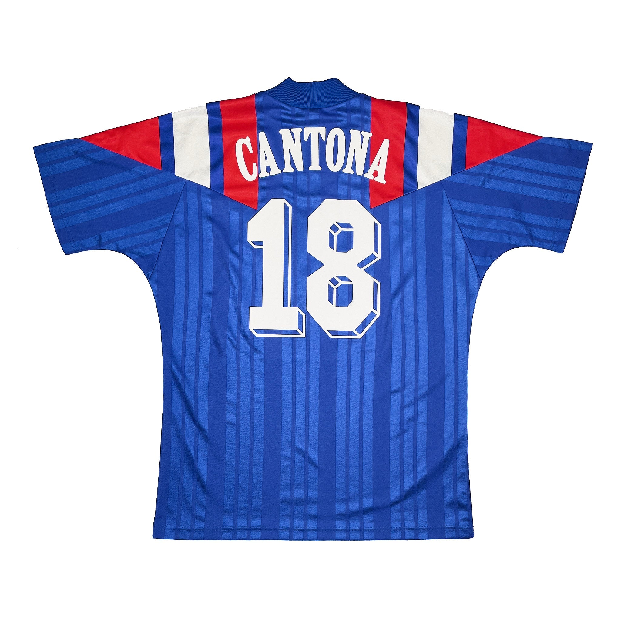 Buy 1992/94 FRANCE CANTONA 18 HOME SHIRT (L) ADIDAS ~ Free worldwide shipping available ~ Authentic Vintage Football Shirts from Cult Kits