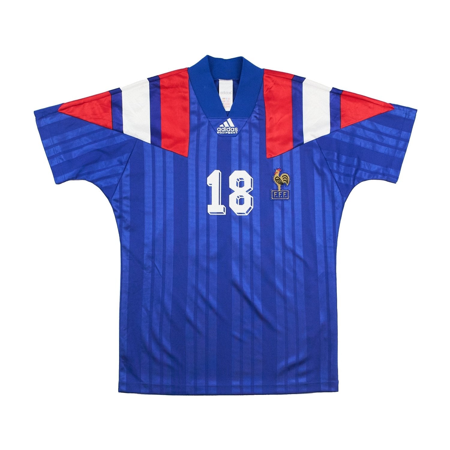 1992 France Adidas football shirt - view 2 - Cult Kits