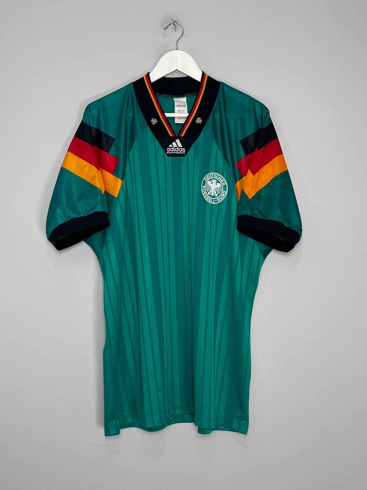 Shop 1992/94 GERMANY AWAY SHIRT (XL) ADIDAS, classic football shirts, vintage football shirts & retro soccer jerseys at Cult Kits