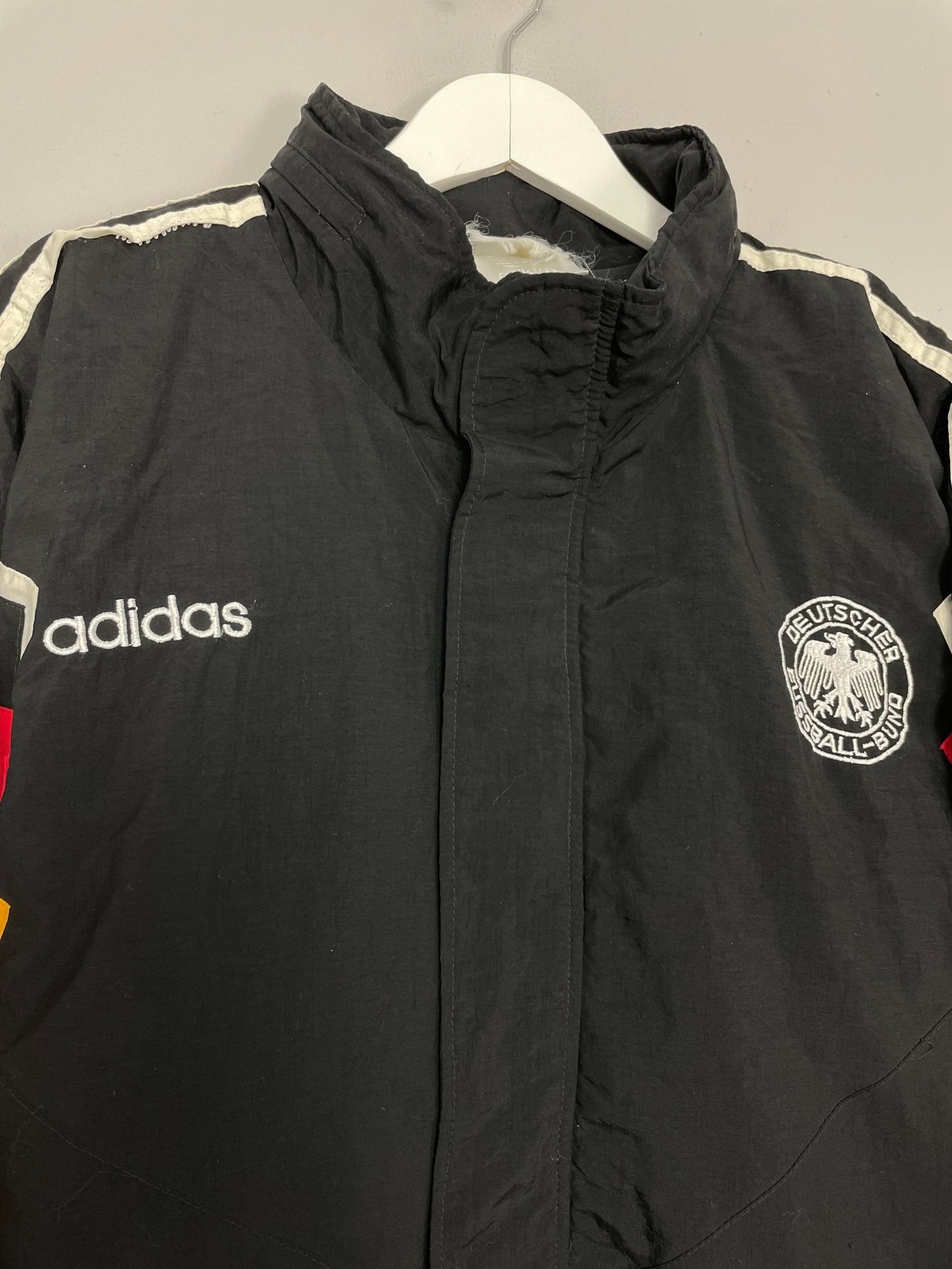 Shop 1992/94 GERMANY BENCH COAT (L) ADIDAS, classic football shirts, vintage football shirts & retro soccer jerseys at Cult Kits