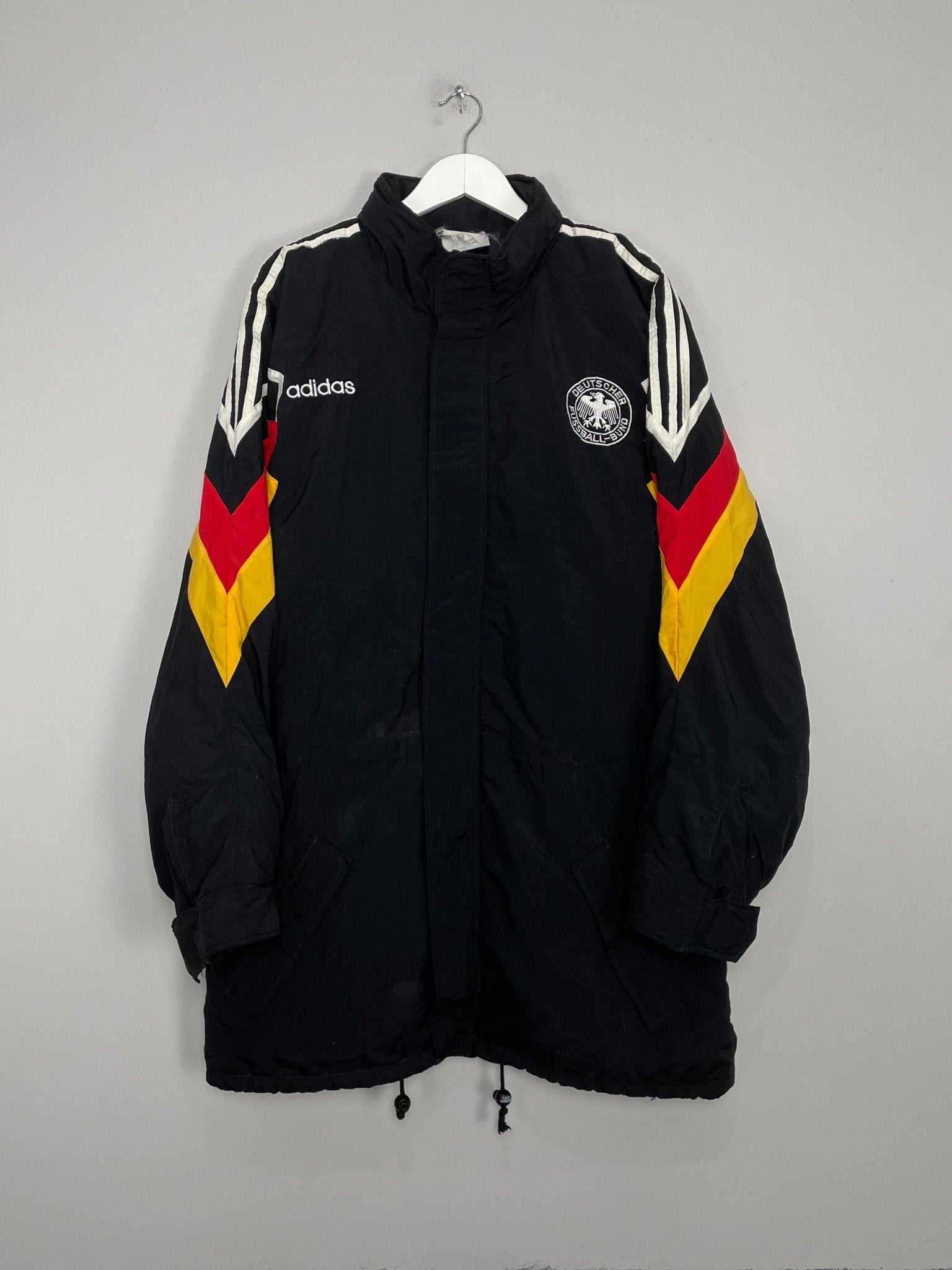 Shop 1992/94 GERMANY BENCH COAT (L) ADIDAS, classic football shirts, vintage football shirts & retro soccer jerseys at Cult Kits