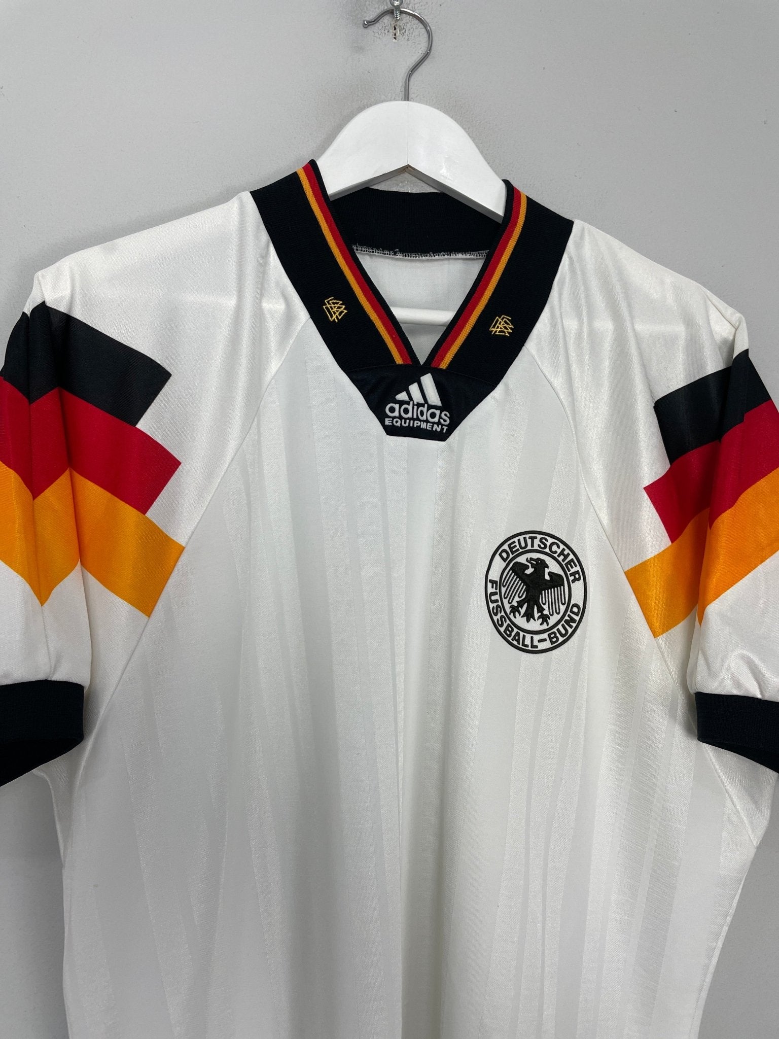 Shop 1992/94 GERMANY HOME SHIRT (L) ADIDAS, classic football shirts, vintage football shirts & retro soccer jerseys at Cult Kits