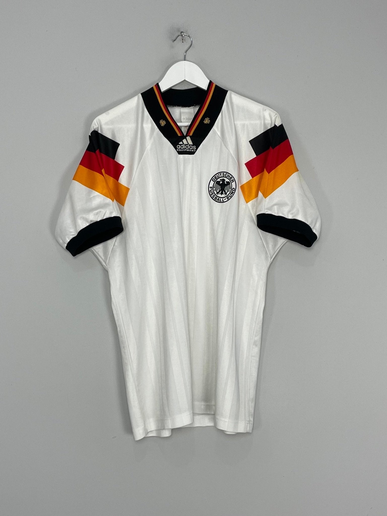 Shop 1992/94 GERMANY HOME SHIRT (L) ADIDAS, classic football shirts, vintage football shirts & retro soccer jerseys at Cult Kits
