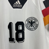 Shop 1992/94 GERMANY KLINSMANN #18 HOME SHIRT (S) ADIDAS, classic football shirts, vintage football shirts & retro soccer jerseys at Cult Kits