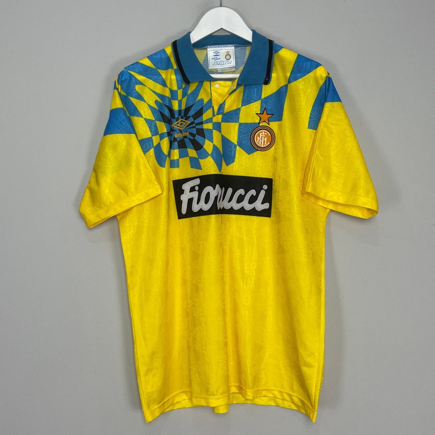 Shop 1992/94 INTER MILAN AWAY SHIRT (L) UMBRO, classic football shirts, vintage football shirts & retro soccer jerseys at Cult Kits