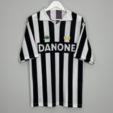 Shop 1992/94 JUVENTUS HOME SHIRT (L) KAPPA, classic football shirts, vintage football shirts & retro soccer jerseys at Cult Kits