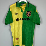 Shop 1992/94 MANCHESTER UNITED AWAY SHIRT (L) UMBRO, classic football shirts, vintage football shirts & retro soccer jerseys at Cult Kits