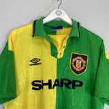 Shop 1992/94 MANCHESTER UNITED AWAY SHIRT (L) UMBRO, classic football shirts, vintage football shirts & retro soccer jerseys at Cult Kits
