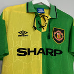 Shop 1992/94 MANCHESTER UNITED CANTONA #7 AWAY SHIRT (M) UMBRO, classic football shirts, vintage football shirts & retro soccer jerseys at Cult Kits