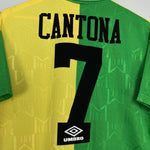 Shop 1992/94 MANCHESTER UNITED CANTONA #7 AWAY SHIRT (M) UMBRO, classic football shirts, vintage football shirts & retro soccer jerseys at Cult Kits