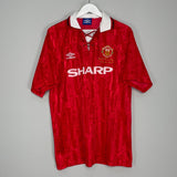 Shop 1992/94 MANCHESTER UNITED *CHAMPIONS* HOME SHIRT (XL) UMBRO, classic football shirts, vintage football shirts & retro soccer jerseys at Cult Kits
