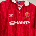 Shop 1992/94 MANCHESTER UNITED *CHAMPIONS* HOME SHIRT (XL) UMBRO, classic football shirts, vintage football shirts & retro soccer jerseys at Cult Kits