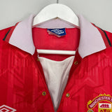 Shop 1992/94 MANCHESTER UNITED HOME SHIRT (S) UMBRO, classic football shirts, vintage football shirts & retro soccer jerseys at Cult Kits