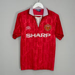 Shop 1992/94 MANCHESTER UNITED HOME SHIRT (S) UMBRO, classic football shirts, vintage football shirts & retro soccer jerseys at Cult Kits