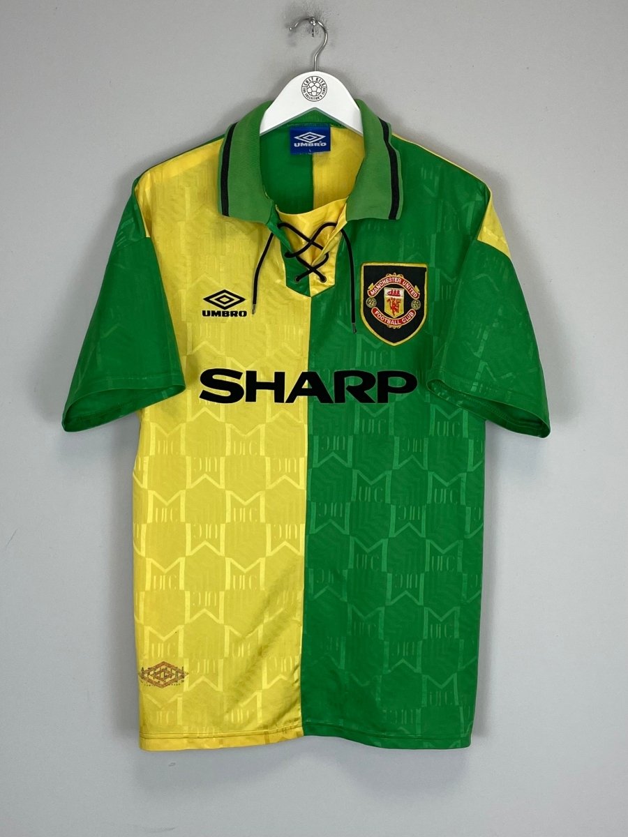 1992/94 MANCHESTER UNITED THIRD SHIRT (L) UMBRO - Cult Kits - Large - Buy Vintage Football Shirts, Authentic Retro Football Shirts For Sale, Classic Football Shirts & Soccer Jersey