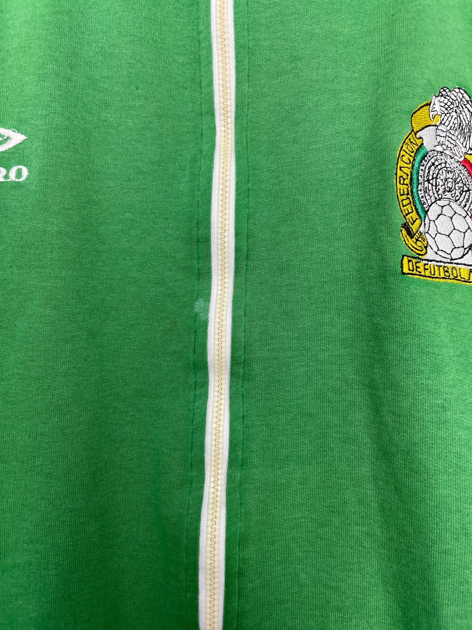 Shop 1992/94 MEXICO TRACK JACKET (M) UMBRO, classic football shirts, vintage football shirts & retro soccer jerseys at Cult Kits
