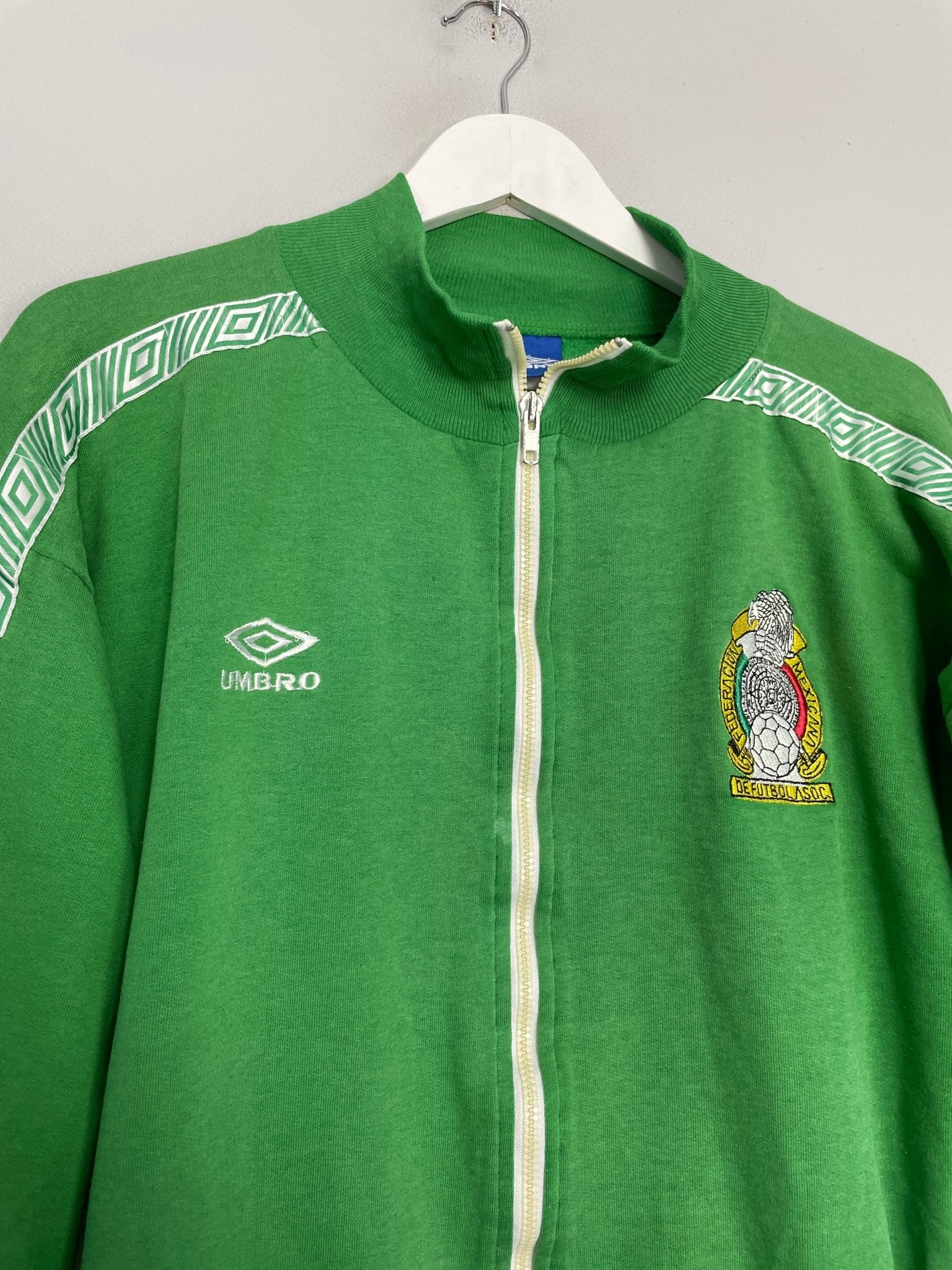 Shop 1992/94 MEXICO TRACK JACKET (M) UMBRO, classic football shirts, vintage football shirts & retro soccer jerseys at Cult Kits