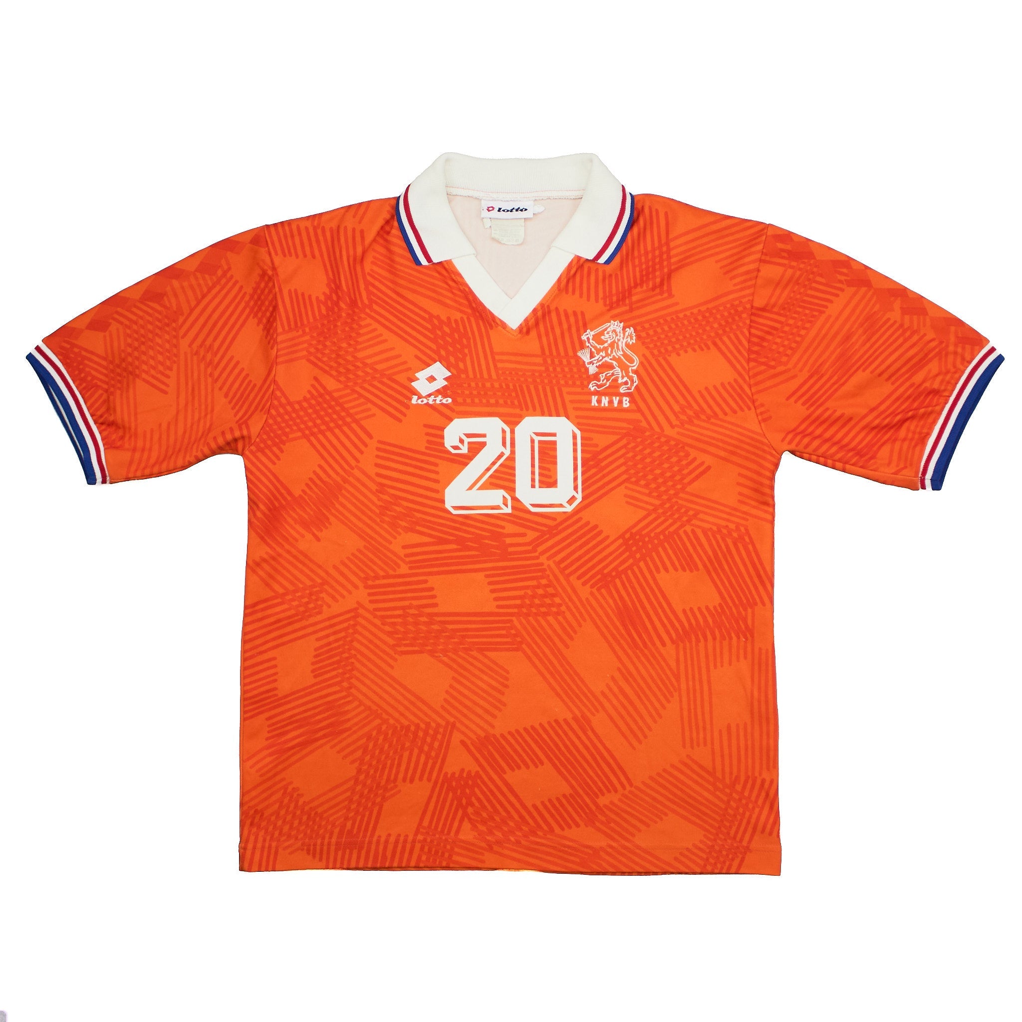 Buy 1992/94 Netherlands Roy 20 *Player Issue* Home Shirt (XL) Lotto ~ Free worldwide shipping ~ Authentic Vintage Football Shirts from Cult Kits