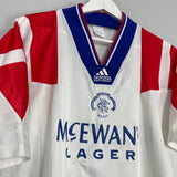 Shop 1992/94 RANGERS AWAY SHIRT (L) ADIDAS, classic football shirts, vintage football shirts & retro soccer jerseys at Cult Kits