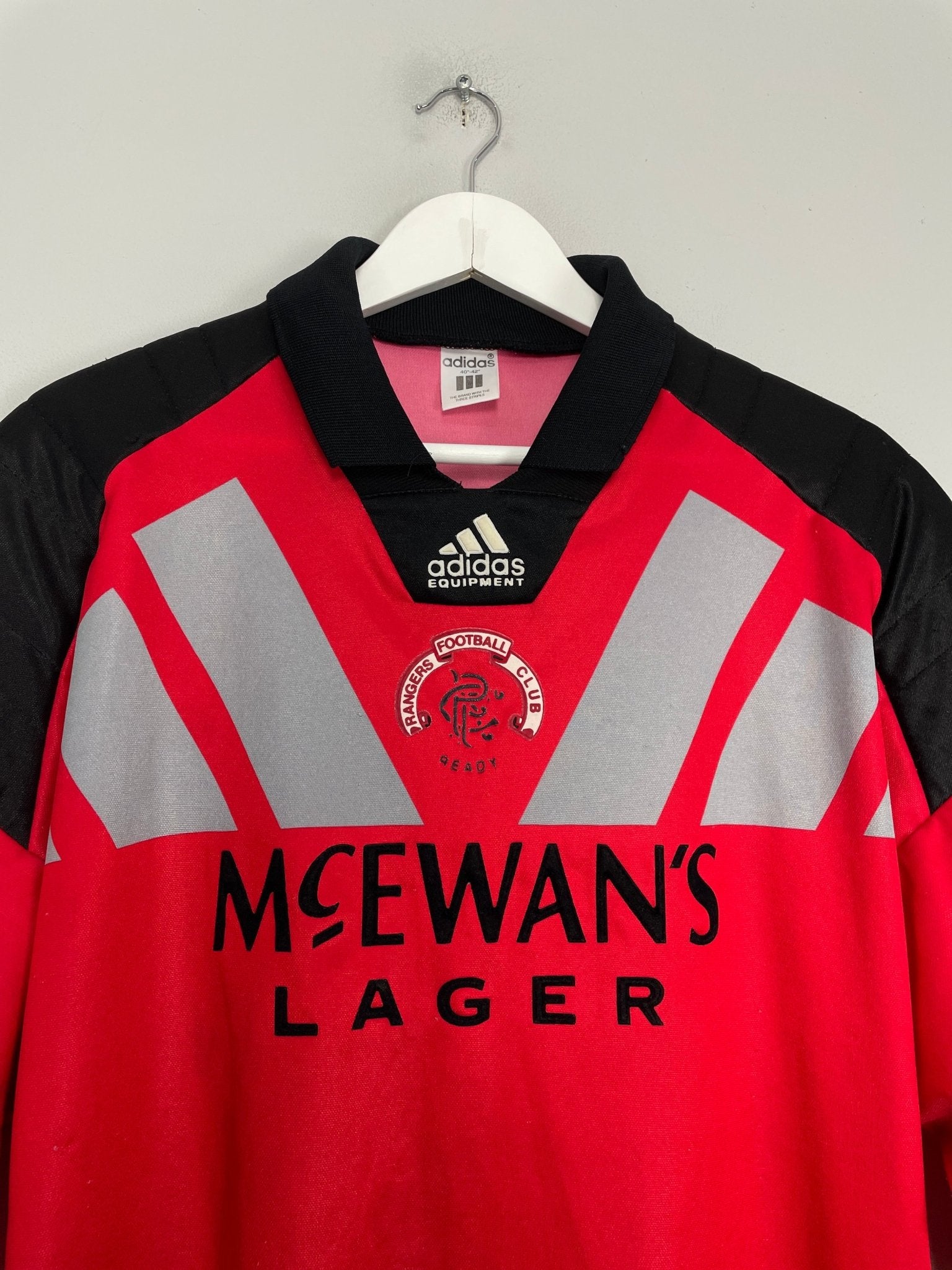 Shop 1992/94 RANGERS GK SHIRT (M) ADIDAS, classic football shirts, vintage football shirts & retro soccer jerseys at Cult Kits