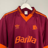 Shop 1992/94 ROMA HOME SHIRT (L) ADIDAS, classic football shirts, vintage football shirts & retro soccer jerseys at Cult Kits