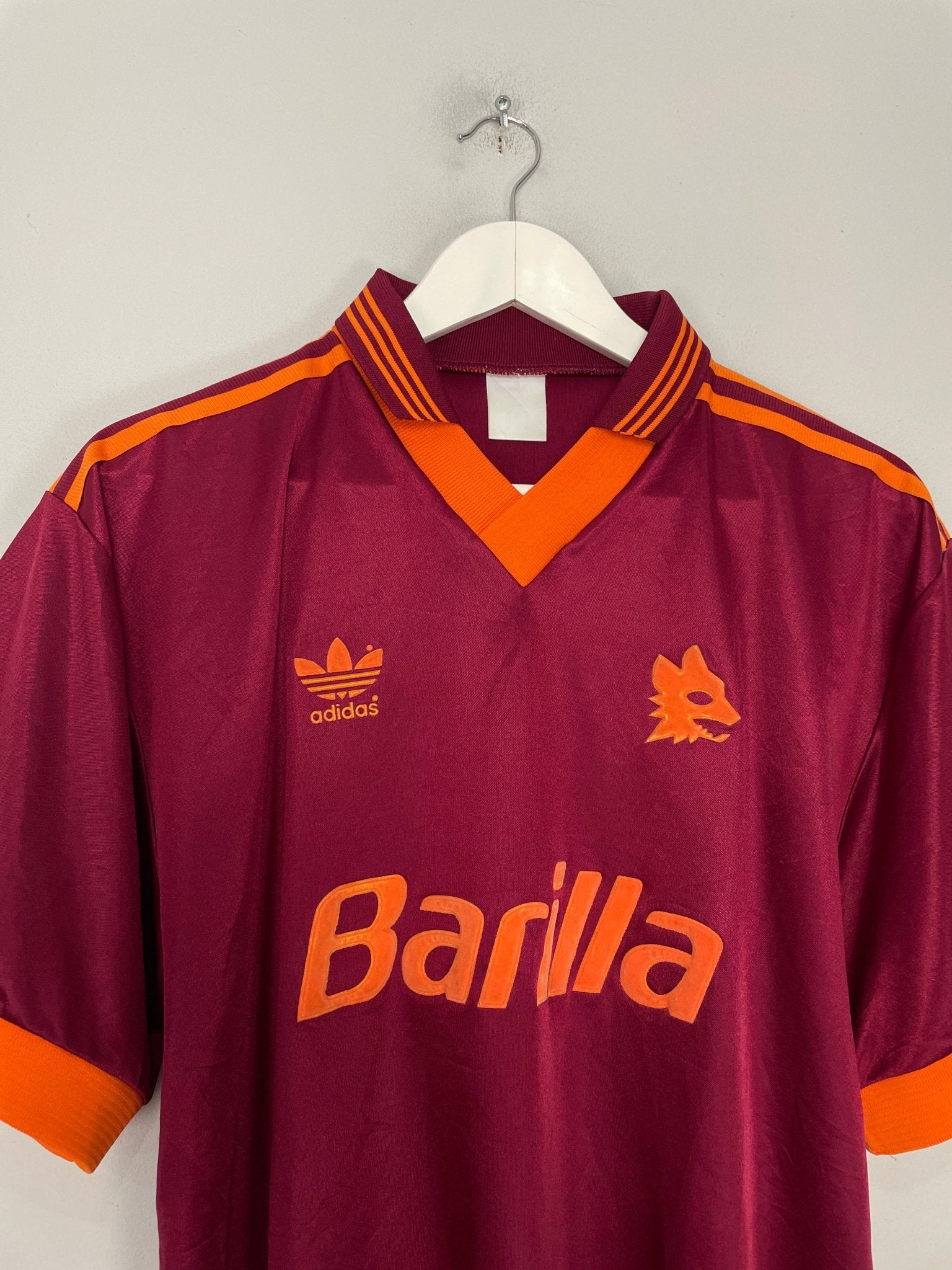 Shop 1992/94 ROMA HOME SHIRT (L) ADIDAS, classic football shirts, vintage football shirts & retro soccer jerseys at Cult Kits