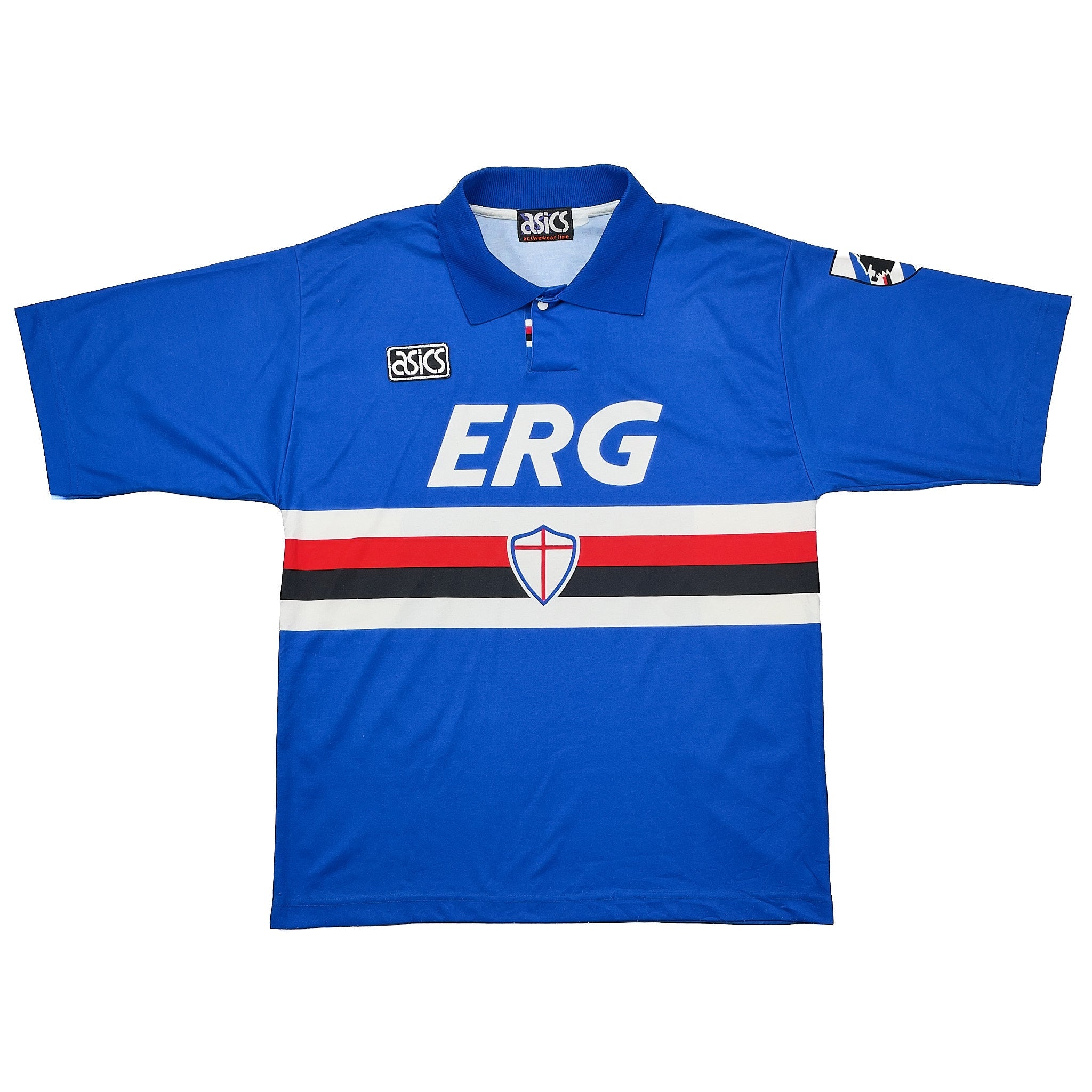 Buy 1992/94 SAMPDORIA GULLIT 4 HOME SHIRT (M) ASICS ~ Free worldwide shipping available ~ Authentic Vintage Football Shirts from Cult Kits