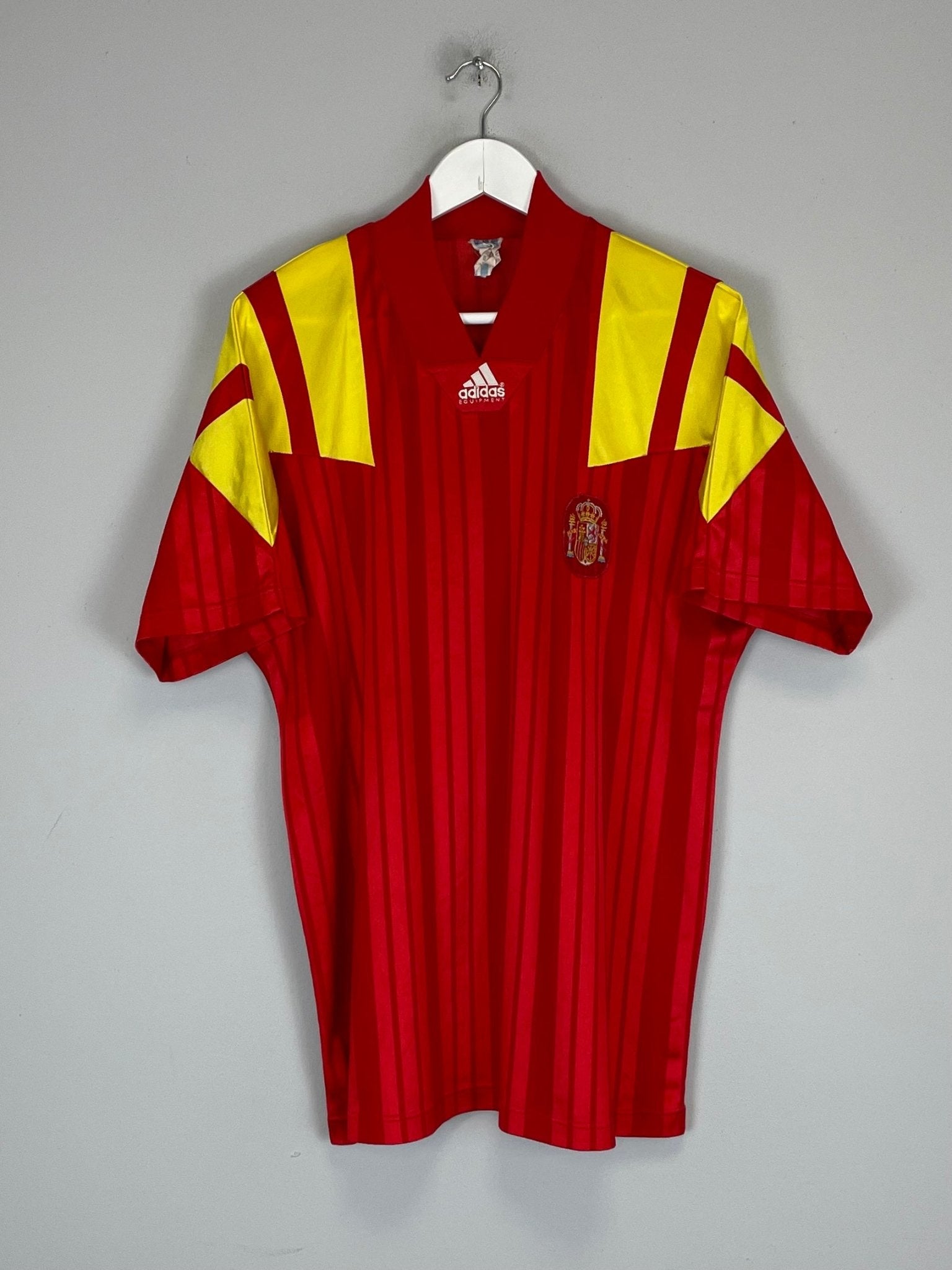 Shop 1992/94 SPAIN HOME SHIRT (L) ADIDAS, classic football shirts, vintage football shirts & retro soccer jerseys at Cult Kits