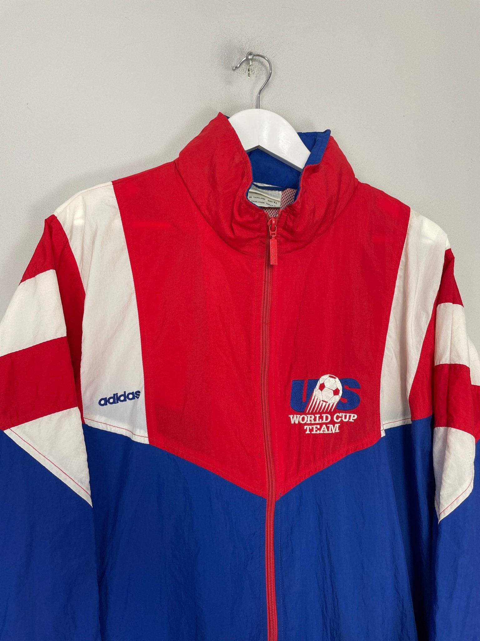Shop 1992/94 USA WORLD CUP TRACK JACKET (XL) ADIDAS, classic football shirts, vintage football shirts & retro soccer jerseys at Cult Kits
