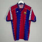 Shop 1992/95 BARCELONA HOME SHIRT (XL) KAPPA, classic football shirts, vintage football shirts & retro soccer jerseys at Cult Kits