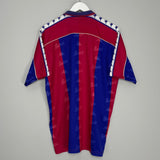 Shop 1992/95 BARCELONA HOME SHIRT (XL) KAPPA, classic football shirts, vintage football shirts & retro soccer jerseys at Cult Kits