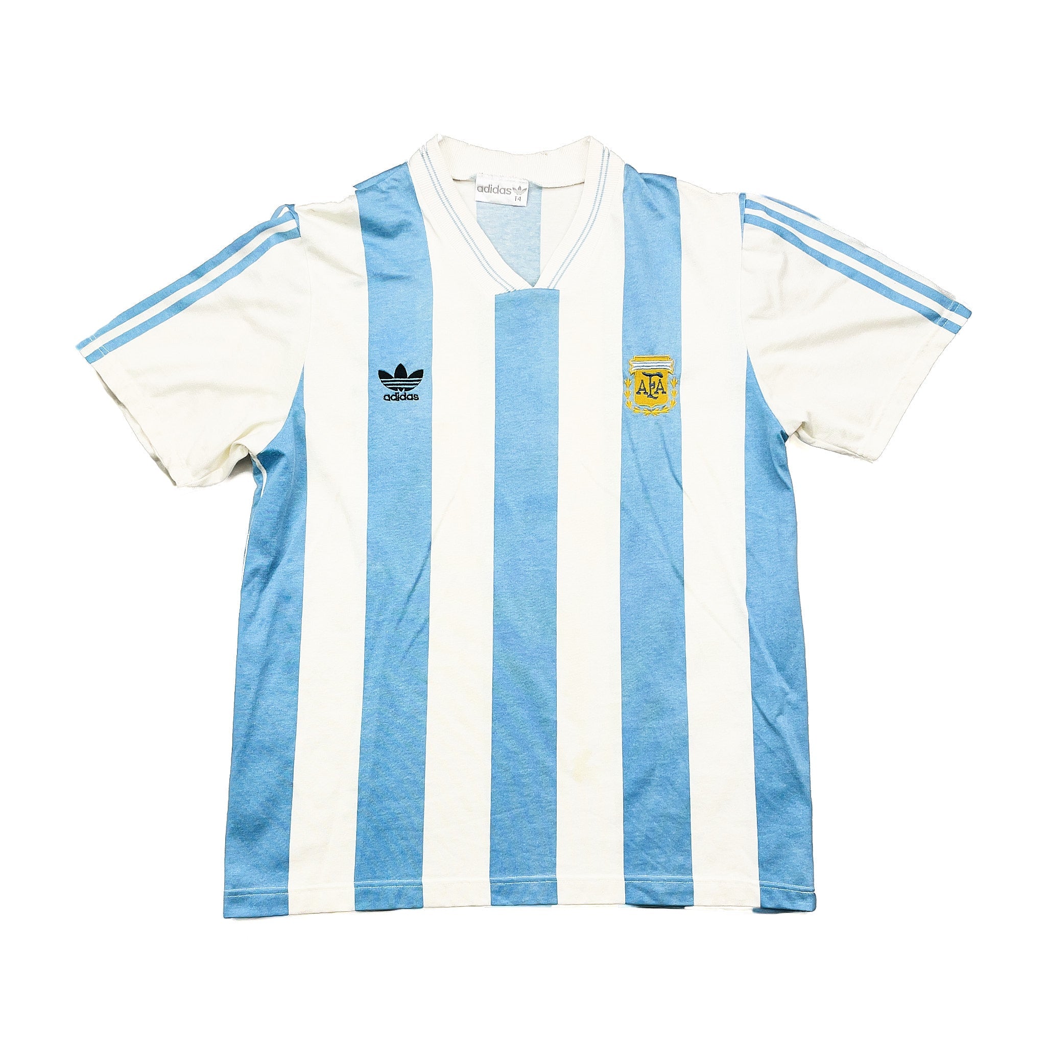 Buy 1993 Argentina Home Shirt (M) Adidas ~ Free worldwide shipping available ~ Authentic Vintage Football Shirts from Cult Kits