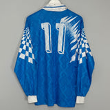 Shop 1993 SAN MAURIZIO #11 L/S HOME SHIRT (XL) OM, classic football shirts, vintage football shirts & retro soccer jerseys at Cult Kits