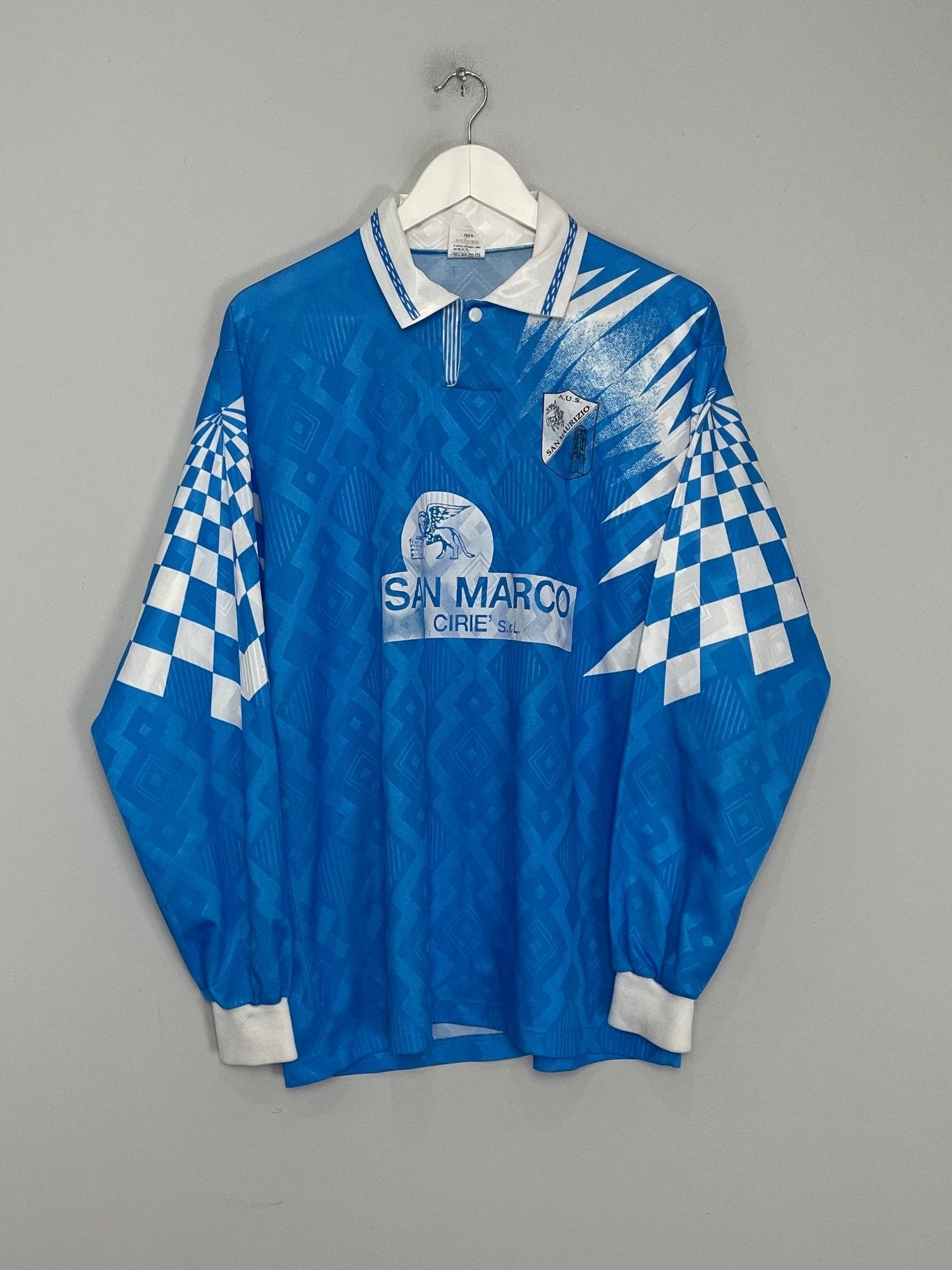Shop 1993 SAN MAURIZIO #11 L/S HOME SHIRT (XL) OM, classic football shirts, vintage football shirts & retro soccer jerseys at Cult Kits