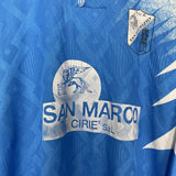 Shop 1993 SAN MAURIZIO #11 L/S HOME SHIRT (XL) OM, classic football shirts, vintage football shirts & retro soccer jerseys at Cult Kits