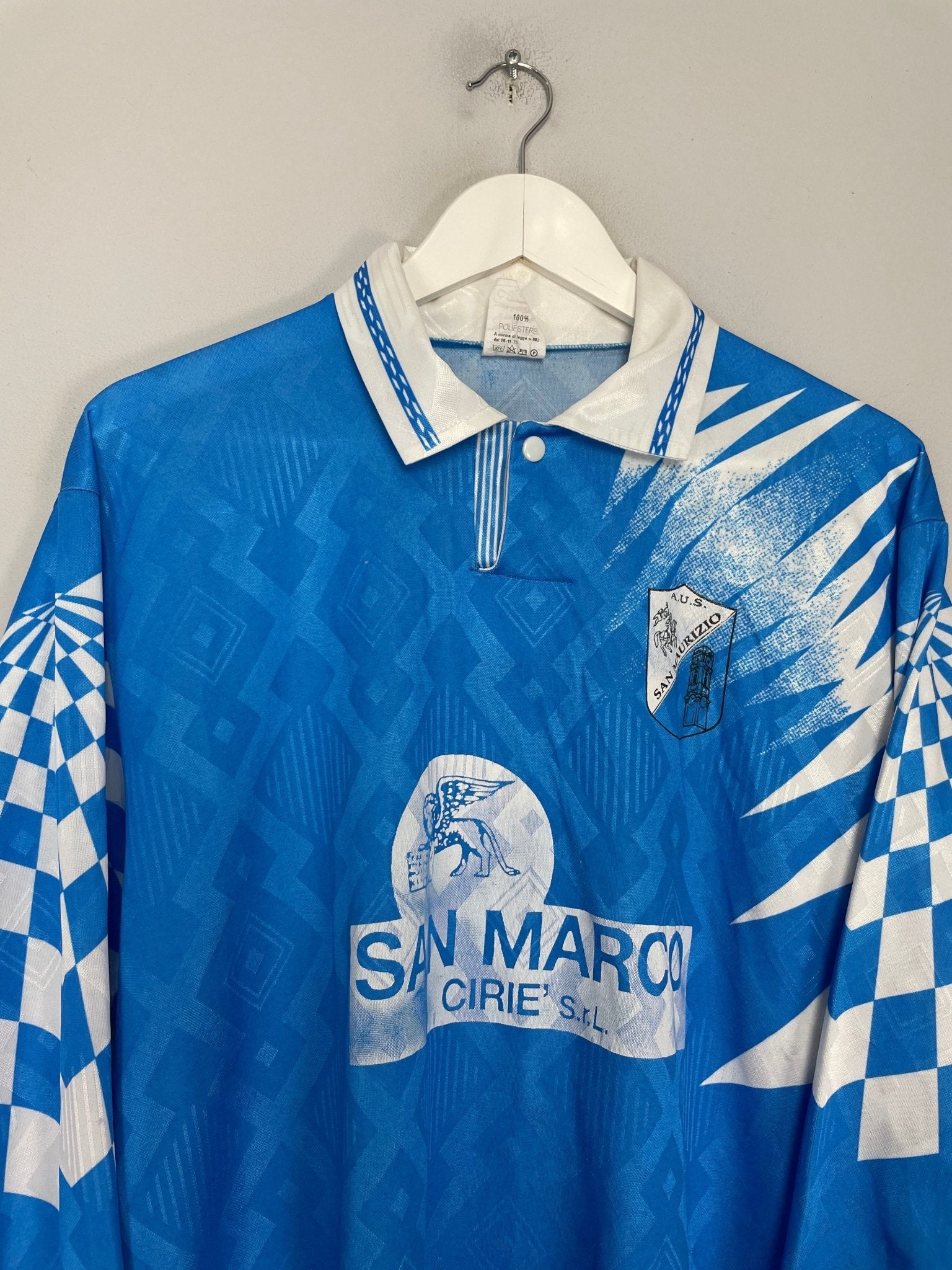 Shop 1993 SAN MAURIZIO #11 L/S HOME SHIRT (XL) OM, classic football shirts, vintage football shirts & retro soccer jerseys at Cult Kits