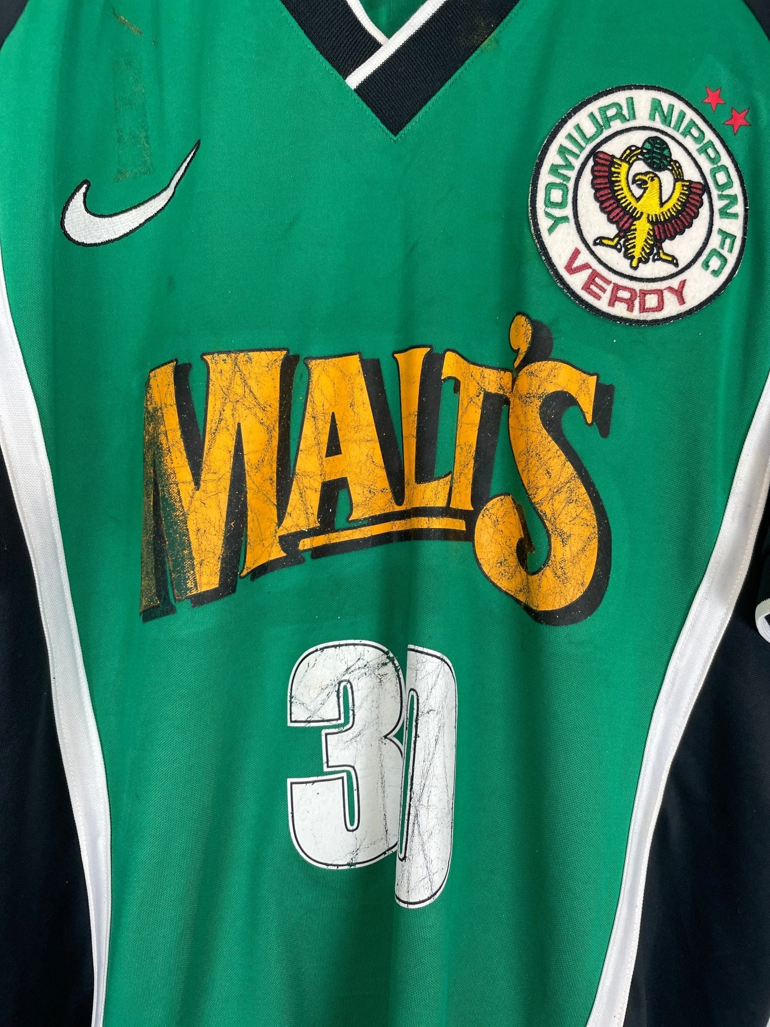 Shop 1993 TOKYO VERDY #30 HOME SHIRT (XL) NIKE, classic football shirts, vintage football shirts & retro soccer jerseys at Cult Kits
