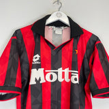 1993/94 AC MILAN 9 HOME SHIRT (L) LOTTO - Cult Kits - Large - Buy Vintage Football Shirts, Authentic Retro Football Shirts For Sale, Classic Football Shirts & Soccer Jersey