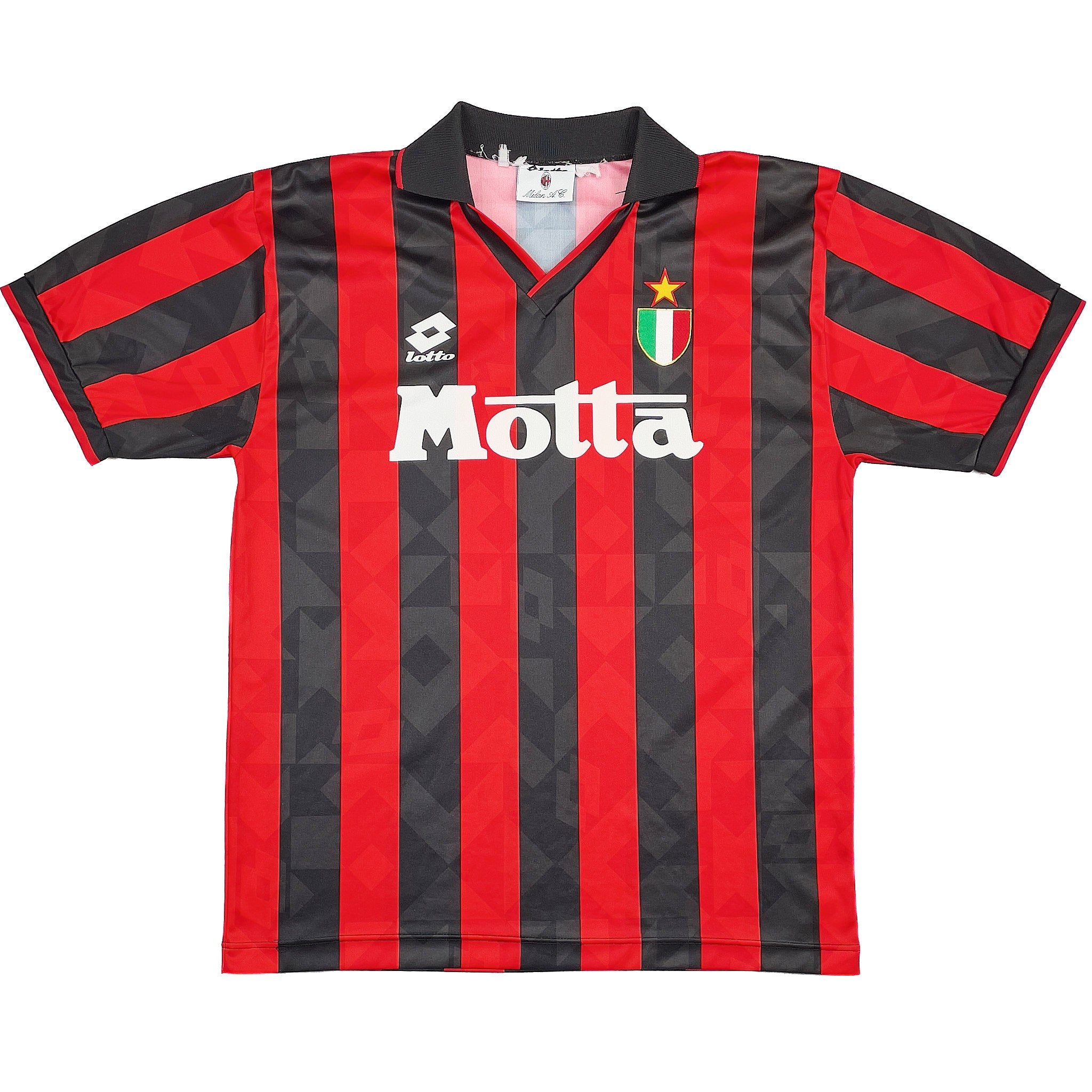 Buy 1993/94 AC MILAN BARESI 6 HOME SHIRT (L) LOTTO ~ Free worldwide shipping available ~ Authentic Vintage Football Shirts from Cult Kits